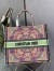Dior Large Book Tote Bag In Multicolor Lights Embroidery