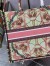 Dior Large Book Tote Bag In Multicolor Lights Embroidery
