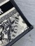 Dior Small Book Tote Bag with Strap in Zodiac Embroidery and Black Calfskin 