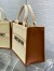Dior Medium Book Tote Bag with Strap in Beige Oblique Embroidered Raffia