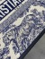 Dior Medium Book Tote Bag with Strap in Blue Toile de Jouy Sauvage Embroidery
