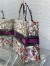 Dior Large Book Tote Bag in Dior 4 Saisons Été Soleil Embroidery 