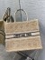 Dior Large Book Tote Bag In Beige Cannage Shearling