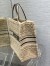 Dior Large Book Tote Bag In Beige Cannage Shearling