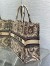 Dior Large Book Tote Bag in Beige Toile de Jouy Soleil Embroidery