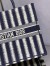 Dior Large Book Tote Bag In Blue Stripes Embroidery