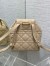 Dior Caro Medium Backpack in Beige Macrocannage Lambskin