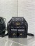 Dior Caro Medium Backpack in Black Macrocannage Lambskin