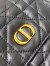 Dior Caro Medium Backpack in Black Macrocannage Lambskin