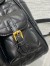 Dior Caro Medium Backpack in Black Macrocannage Lambskin