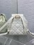 Dior Caro Medium Backpack in White Macrocannage Lambskin