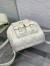 Dior Caro Medium Backpack in White Macrocannage Lambskin