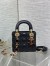 Dior Lady Dior Mini Bag with O-links in Black Cannage Lambskin