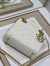 Dior Lady Dior Mini Bag with Chain in White Cannage Lambskin