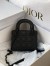 Dior Lady Dior Mini Chain Bag In Black Ultramatte Calfskin