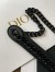 Dior Lady Dior Mini Chain Bag In Black Ultramatte Calfskin