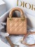 Dior Lady Dior Mini Chain Bag with Chain in Nude Patent Calfskin
