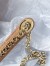 Dior Lady Dior Mini Chain Bag with Chain in Nude Patent Calfskin