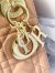 Dior Lady Dior Mini Chain Bag with Chain in Nude Patent Calfskin