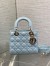 Dior Small Lady Dior My ABCDior Bag in Pale Blue Lambskin