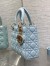 Dior Small Lady Dior My ABCDior Bag in Pale Blue Lambskin