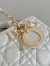 Dior Lady D-Joy Small Bag In White Cannage Lambskin