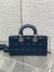 Dior Lady D-Joy Medium Bag in Navy Blue Cannage Lambskin