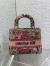 Dior Dioriviera Lady D-Lite Medium Bag in Raffia with Pink Toile de Jouy Sauvage Embroidery