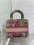 Dior Dioriviera Lady D-Lite Medium Bag in Raffia with Pink Toile de Jouy Sauvage Embroidery