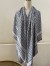 Dior Oblique Denim Shawl in Denim Blue Wool and Cashmere