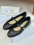 Dior Ballerina Strap Flats in Black Quilted Cannage Calfskin