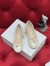Dior Ballet Pumps in White Quilted Cannage Calfskin