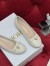 Dior Ballet Pumps in White Quilted Cannage Calfskin
