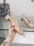 Dior Ballet Slingback Pumps in Beige Quilted Cannage Calfskin