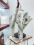 Dior Herbarium 90 Square Scarf in Green and White Silk Twill