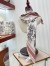 Dior Toile de Jouy Mexico 90 Square Scarf in Pink and White Silk 