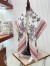 Dior Toile de Jouy Mexico 90 Square Scarf in Pink and White Silk 