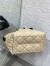 Dior Toujours Small Bag in Beige and Black Macrocannage Calfskin