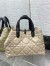 Dior Toujours Medium Bag in Beige and Black Macrocannage Calfskin