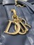 Dior Toujours Medium Bag in Blue Macrocannage Calfskin