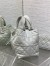 Dior Toujours Medium Bag in Light Grey Macrocannage Calfskin