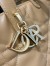 Dior Toujours Vertical Small Tote Bag in Brown Macrocannage Calfskin