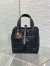 Dior Toujours Vertical Small Tote Bag in Black Macrocannage Calfskin