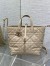 Dior Toujours Vertical Medium Tote Bag in Beige Macrocannage Calfskin