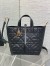 Dior Toujours Vertical Medium Tote Bag in Black Macrocannage Calfskin