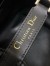 Dior Toujours Vertical Medium Tote Bag in Black Macrocannage Calfskin