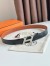 Hermes H Speed Reversible Belt 32MM in Gold Clemence Leather