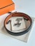 Hermes H Speed Reversible Belt 32MM in Gold Clemence Leather