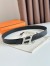 Hermes H Speed Reversible Belt 32MM in Black Clemence Leather