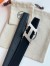 Hermes H Speed Reversible Belt 32MM in Black Clemence Leather
